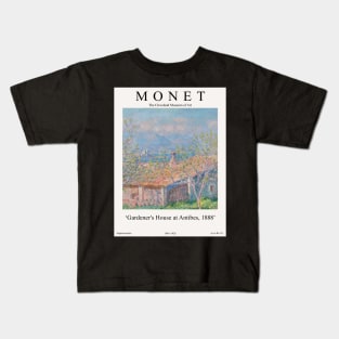 Claude Monet Wall Art Print - Gardener's House at Antibes Kids T-Shirt